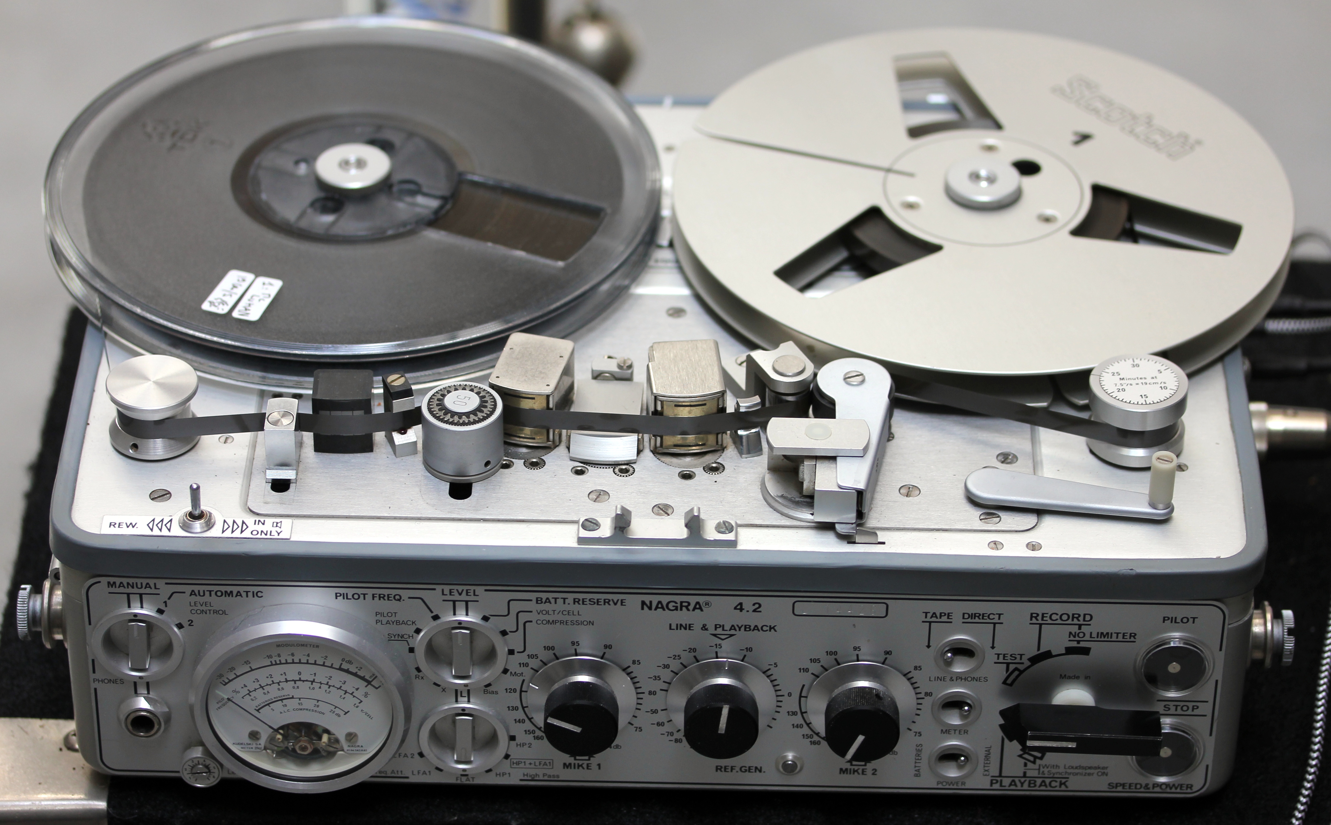 Nagra reel to reel, I heard one today at COMMON WAVE, the new high