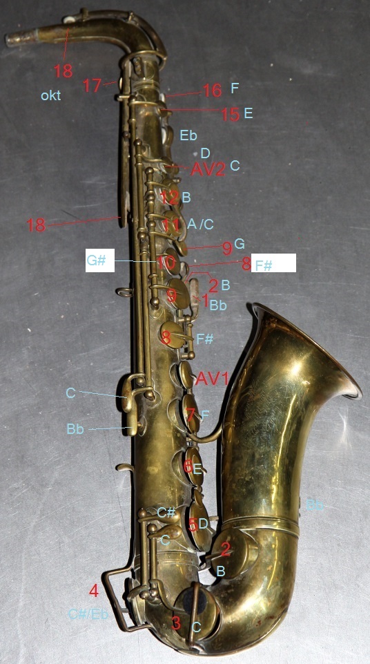 alto saxophone altissimo finger chart